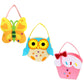 Wrapables DIY Novelty Party Purse (Set of 3), Butterfly, Cupcake, Owl