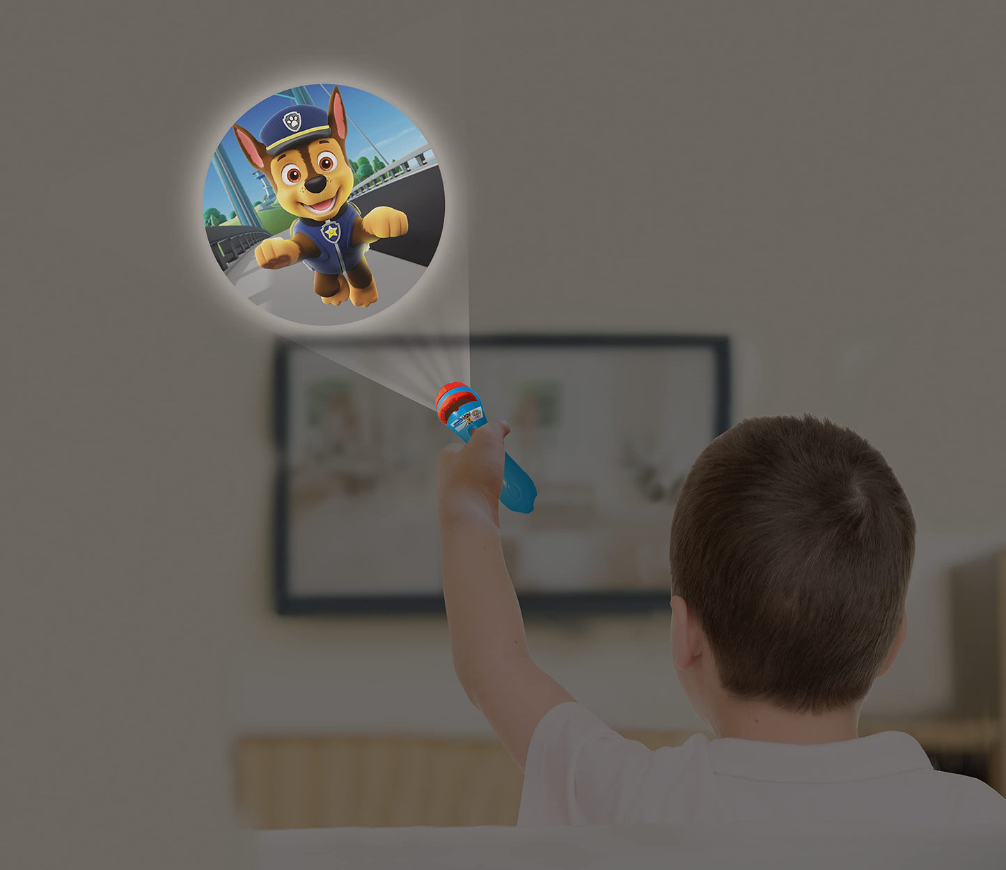 LEXiBOOK Paw Patrol Stories Projector Torch Light with 3 Discs - Create Your Own Stories, Plastic, Portable Fun for Kids