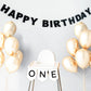 Meygajoe Pre-Strung Felt Happy Birthday Banner, Reusable Happy Birthday Garland, Birthday Banner Decorations, Personalized Happy