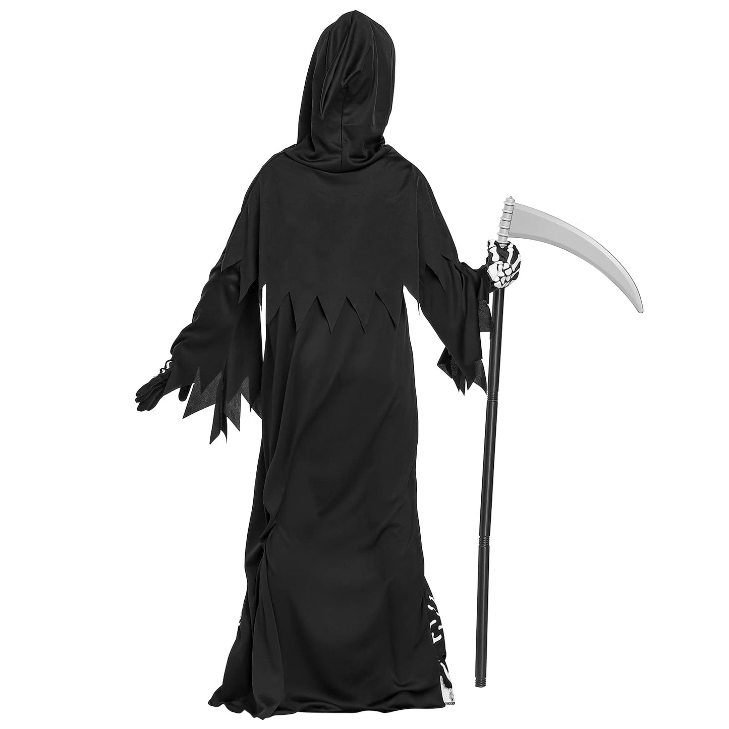 Twister.Ck Halloween Grim Reaper Costume For Kids Boys Girls,Glow In The Dark Deluxe Phantom Costume