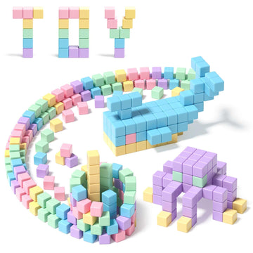 Apluses 32pcs Magnetic Building Blocks for Toddlers - Montessori Sensory Toys for Kids Ages 3-6, Multicolored Classroom Learning Gifts
