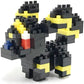 Nanoblocks - 2 Set Bundle - Espeon And Umbreon (Eifie And Blacky In Japan) - Adjustable Pokemon Characters (Japan Import)