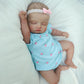 Ksbd Realistic Reborn Baby Dolls - 18 Inch Rosalie Newborn Baby Sleeping Girl, Cloth Body Poseable Real Life Baby Dolls Birthday