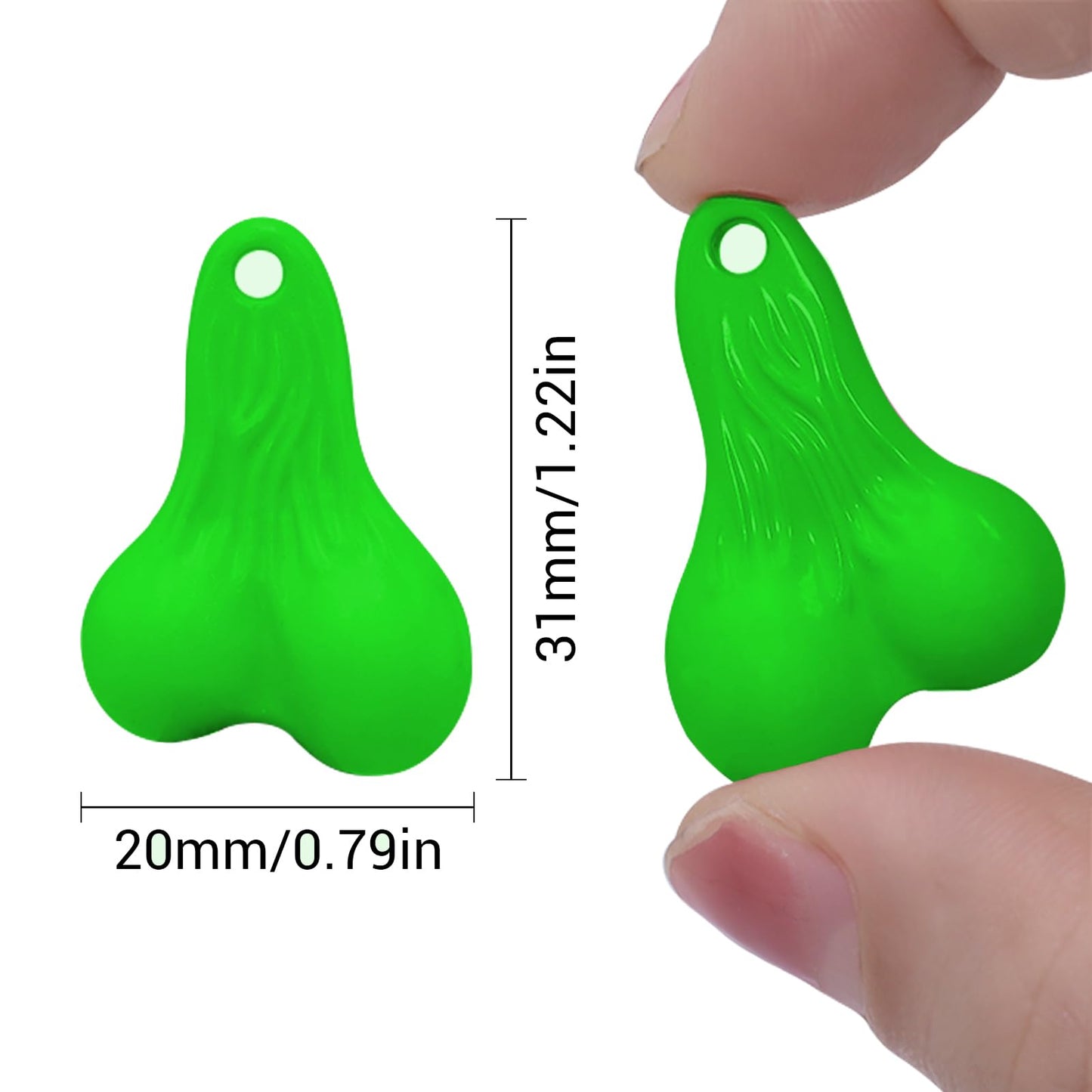 Woaeiuos Hanging Truck Balls Nuts For Trx4M Scx24 Fx24 1/18 Rc Cars (Green)