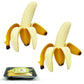 Eutreec Squishy Banana Squeeze Toys, Soft TPR, 2-Pack, Peeled Banana, Stress Relief for Kids and Adults