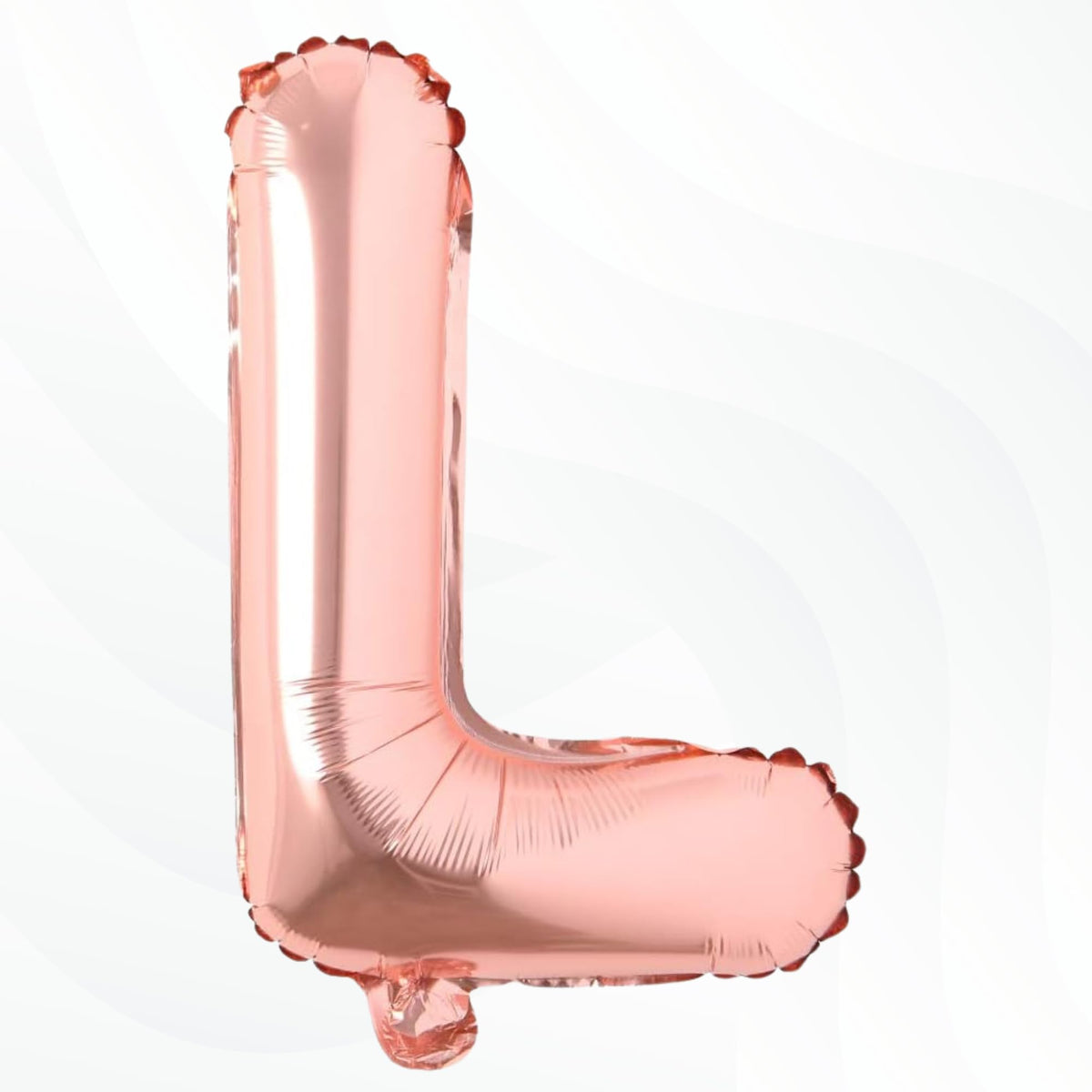 Flyloons Rose Gold L Letter Foil Balloon Alphabets Balloons Perfect for Birthday Decoration Items, Anniversary, Bachelorette, We