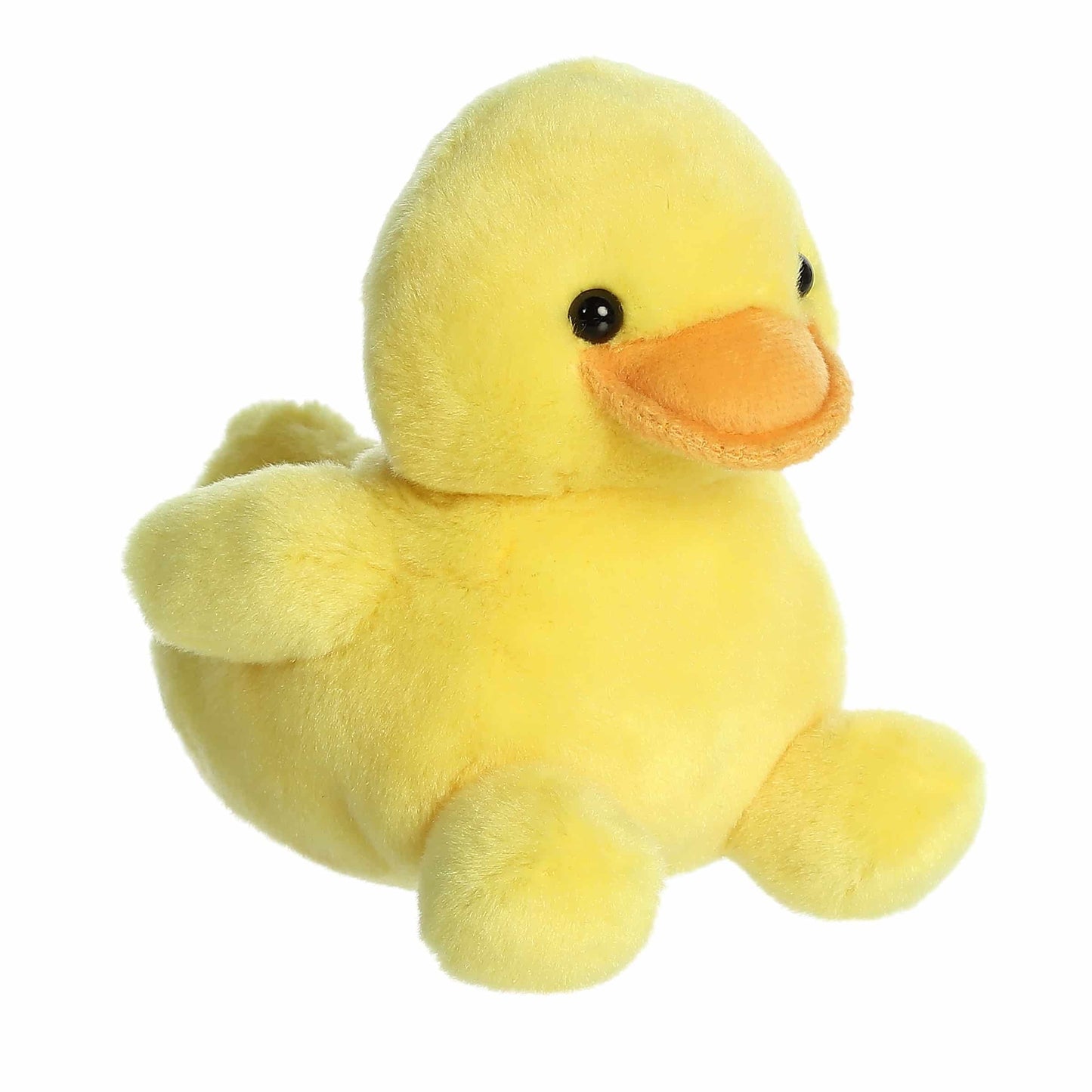 Aurora Adorable Palm Pals Tubby Rubber Ducky Stuffed Animal - Fun Collectible Plush for Kids and mature-themed Collectors - Perfect for Decorating Rooms and Birthday Gifts - Yellow 5 Inches