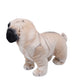 Yonlit Lifelike Pug Dog Stuffed Animal Animated Plush Puppy Toy Doll Super Realistic Dogs Act Like Real Excellent Gifts For Kids Birthday Party Dog Collection 9 Inches (Pug)
