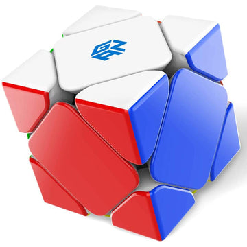 Cubershop Gan Skewb Magnetic Speed Cube (Enhanced Uv Coated Version), 2020 Gan Skewb M For Speed Cubing, Smooth & Fast Skewb Cube Puzzle Toy (Enhanced Positioning System With 32 Magnets)