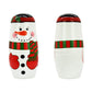 Tphon 5 Piece Wooden Nesting Dolls - Cute Handmade Santa Snowman Stacking Toy for Kids - Perfect for Christmas and Birthdays