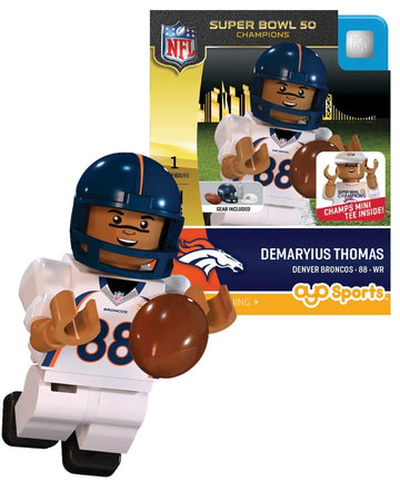 OYO NFL Denver Broncos Super Bowl 50 Champions Demaryius Thomas Minifigure, Small, Black