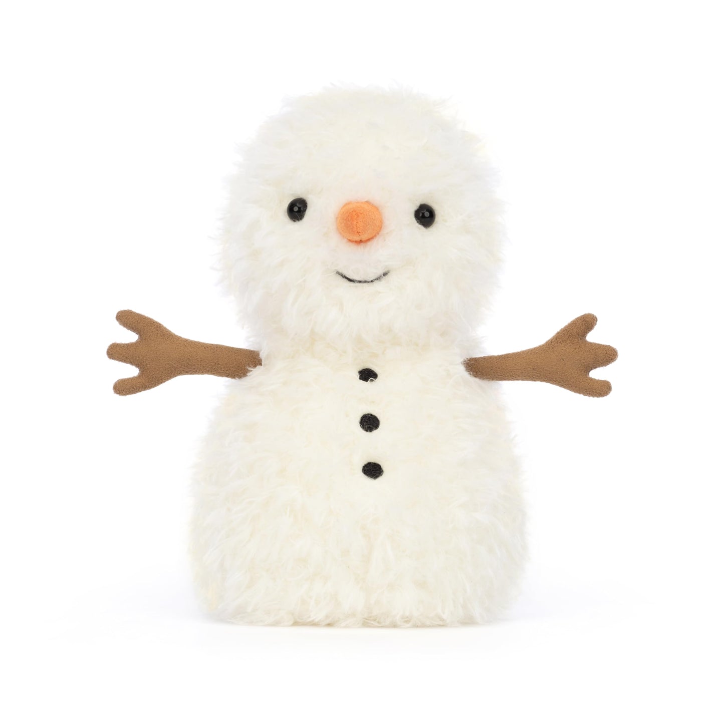 Jellycat Little Snowman Plush Toy, 7" Soft Polyester Stuffed Animal, Classic Children's Décor