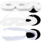 Tecmisse 100 Pack White Paper Eye Masks, Plain Masquerade Mask Blank Masks Decorate for Cos-Play, Halloween Party