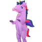 Hsctek Inflatable Unicorn Costume Kids Girls Boys, Blow Up Unicorn Costume Child, Halloween Costume Child Children, Purple