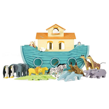 Le Toy Van Wooden Ark Role Play Toy - Educational & Fun for Ages 3+ - Blue - Model TV259