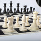 Holyking 19' Tournament Cloth Chess Board Set - Portable Travel Pocket Chess Game Set Roll Up Combination- Beginner Chess Set For Kids And Adults