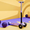 Lifelong Llks14 Kick Scooter With Adjustable Height & Led Wheels (Max User Weight: 50Kg) Kids Scooter (Purple & Black, Pack Of 1