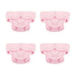 4 Pieces Baby Doll Diapers Doll For 5-7 Inch Dolls New Born Baby Reusable Doll Diapers Doll Accessories(Pink)