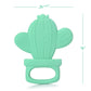Primastella Silicone Cactus Teethers For Infants, Babies And Toddlers - Safety Tested - Bpa Free - Cute, Soothing, Easy To Hold - Baby Teether Toy Set Of 2 - Green & Neo Mint