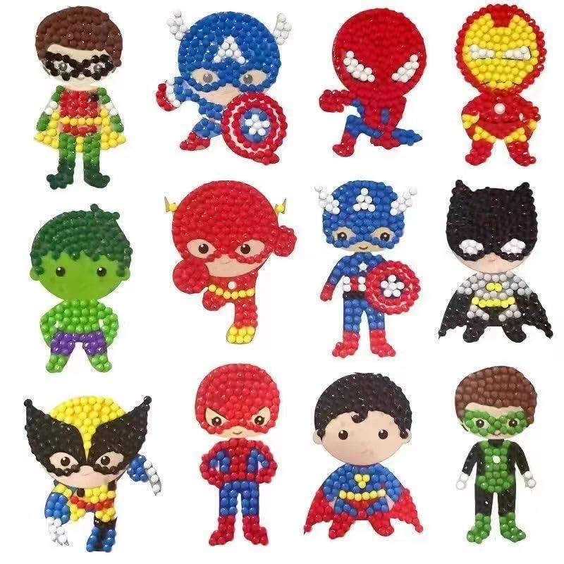 FONYANE Diamond Painting Kits for Boys,Gem Stickers,Diamond Painting Crafts,Arts and Crafts for Boys Ages 4-6-8-10-12,Best Gifts