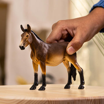 Schleich Farm World - Large 5'' Mule Toy For Kids. Realistic, Hand-Painted Farm Animal Toys For Boys And Girls. Fun Educational