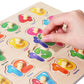 Grinnnie Wooden Peg Puzzle For Toddlers, 6 Pack Toddler Puzzles Set For 3 4 5 Years Old (Alphabet Number Shape Animal Dinosaur Vehicle), Preschool Education Learning Puzzle Toys For Girls And Boys