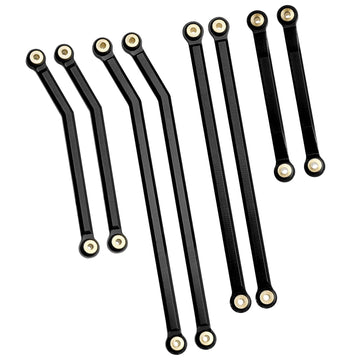 Gohobby High Clearance Front Links Set For Axial Scx24 Gladiator Axi00005, 8Pcs (Blue)