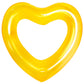 Kid Heart Pool Float for Kids Kid Pool Floats  Water Fun Beach Party Toys for Kids Birthday Scene Layout Props. (18 in Transparent Yellow)