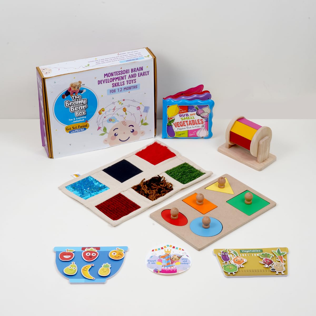 Brainy Bear Montessori Educational Toys For Babies  Brain Development, Skill Development Activities, Birthday Gifts For Kids (1