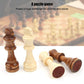Wooden Chess Pieces,32Pcs Handmade Standard International Staunton Chess Pieces Only Complete Spare Replacement Pieces Interacti