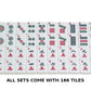 Linda Li New! - American Mah Jongg Set 166 Premium White Tiles, 4 All-In-One Rack/Pushers, Denim Blue Soft Bag - Stylish Full Size Complete Mahjong Set