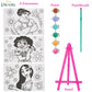 Innovative Designs Disney Encanto Canvas Paint Set for Kids with 3 Canvases, Acrylic Paint, Paintbrush, & Easel