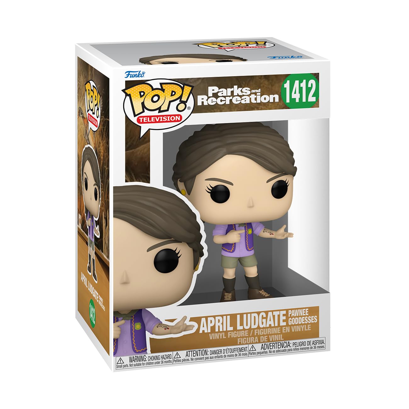 Funko Pop! Tv: Parks & Recreation - April Ludgate Pawnee Goddesses Sash - Parks And Recreation - Collectable Vinyl Figure - Gift