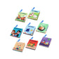 Merishopp 8X Baby Cloth Book Toy Sensory Books Baby Toy For Infant Kids 6 To 12 Months 11.5X11.5X2Cm