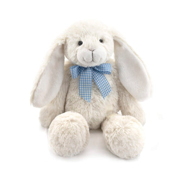 Mr Vivicare 14'' Blue Bunny Stuffed Animals For Kids And New Born Babies,Huggable Rabbit Plush Toy With Bow For Boys And Girls,G