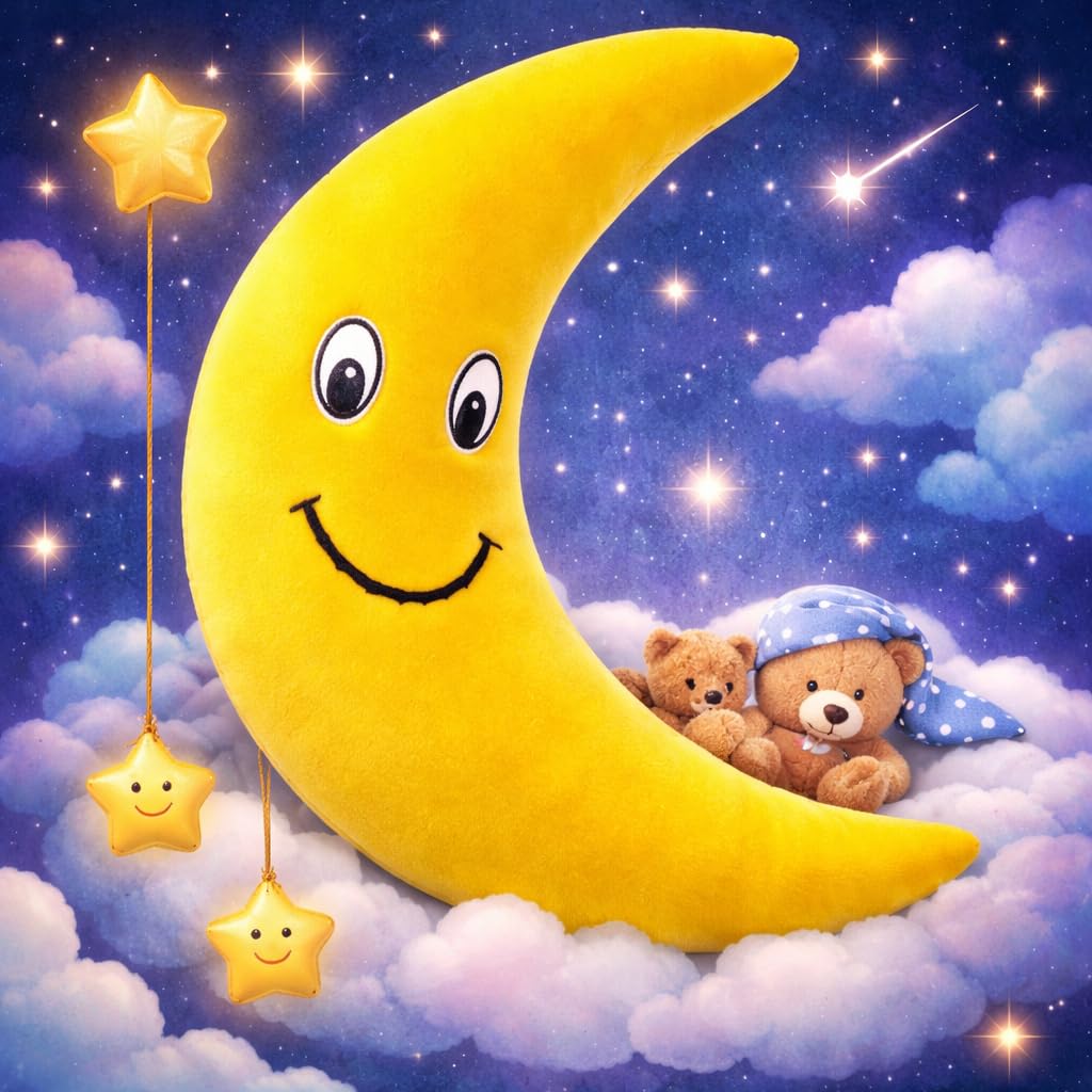 GOLDENHUB Teddy Moon Large Size 64 CM  64 cm