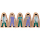 Constructive Playthings Wooden Community Helpers 25-Piece Wood Block Play Figurine Set, Freestanding Inclusive And Diverse Wood Toy Figures For Kids Ages 3+