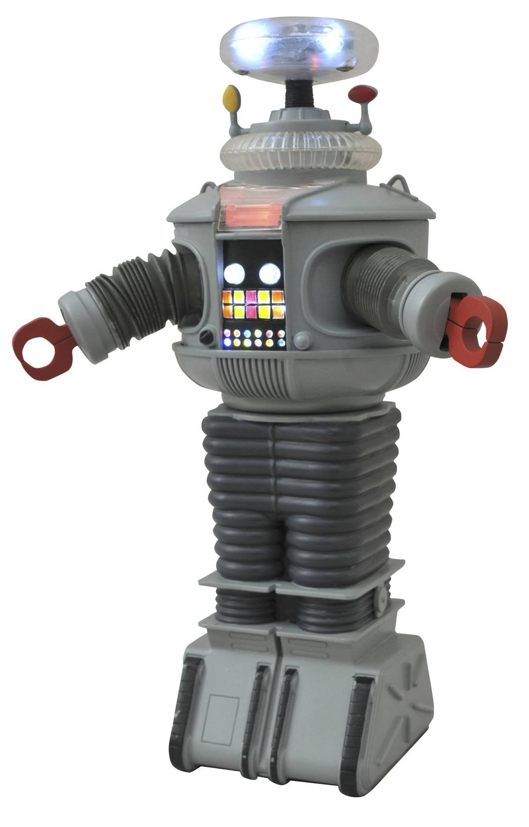 DIAMOND SELECT TOYS Lost in Space: Electronic Lights & Sounds B9 Robot Figure, Multi-colored, 10 inches, (AUG142281)