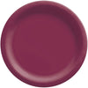 Berry Red Round Paper Plates - 10' (20 Pc) - Perfect For Parties, Picnics, & Everyday Meals