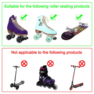 Tanzfrosch 8 Pack Roller Skate Wheels With Bearings Installed Quad Light Up Wheels For Double Row Skating And Skateboard 82A 32M