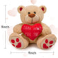 Casetank Valentines Day Gifts Teddy Bear Stuffed Animals Plush Bear & Heart,Birthday Gifts For Her Women Girlfriend Wife Mom Kid