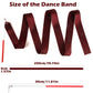 HiUnicorn 12PCS Burgundy Dance Ribbon Streamer Wands, Satin Silk, Rainbow Colors, Kids Graduation Party Decoration, Model HI-RIBBONS-01