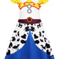 Sukyfecde Jessie Costume Girls Toddler Princess Dress Up Birthday Outfits Halloween Role Play Clothes Size 7-8 Yellow