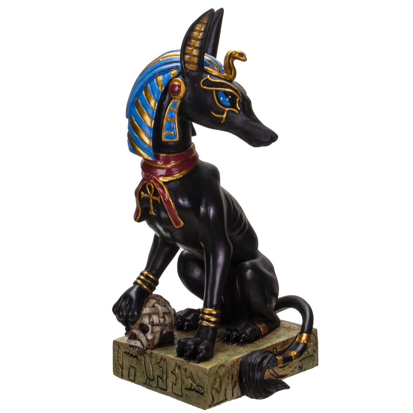 Pacific Giftware Ancient Egyptian God Anubis Sitting Pose Resin Figurine