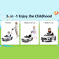 Voupou Push Ride-On Car For Toddlers 1-3, Licensed Bmw Z4 Toddler Push Car With Adjustable Push Rod/Horn Music/Silent Wheel, Push Car For Baby Birthday Gift (White)
