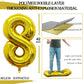 Goer Number 80 Balloons For 80Th Birthday Party Decorations,42 Inch Jumbo Foil Helium Balloons For 80Th Anniversary (Gold)