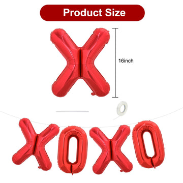 Toniful 16 Inch Valentines Day Letter Balloons Banner Foil Valentines Day Decoration Balloons For Romantic Valentine'S Day Weddi