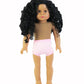 American Fashion World 18-Inch 'Virginia' African American Vinyl Posable Girl Doll with 3B Hair Type | Undressed Doll | enhanced Quality & Design
