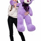 Maogolan Giant Purple Teddy Bear 47 Inch Life Size Bear Stuffed Animal Plush Toy Valentines Bear For Girls Girlfriend Wife Child