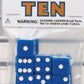 Blue with White pips 16mm (5/8in) D6 Dice (10) Koplow Games